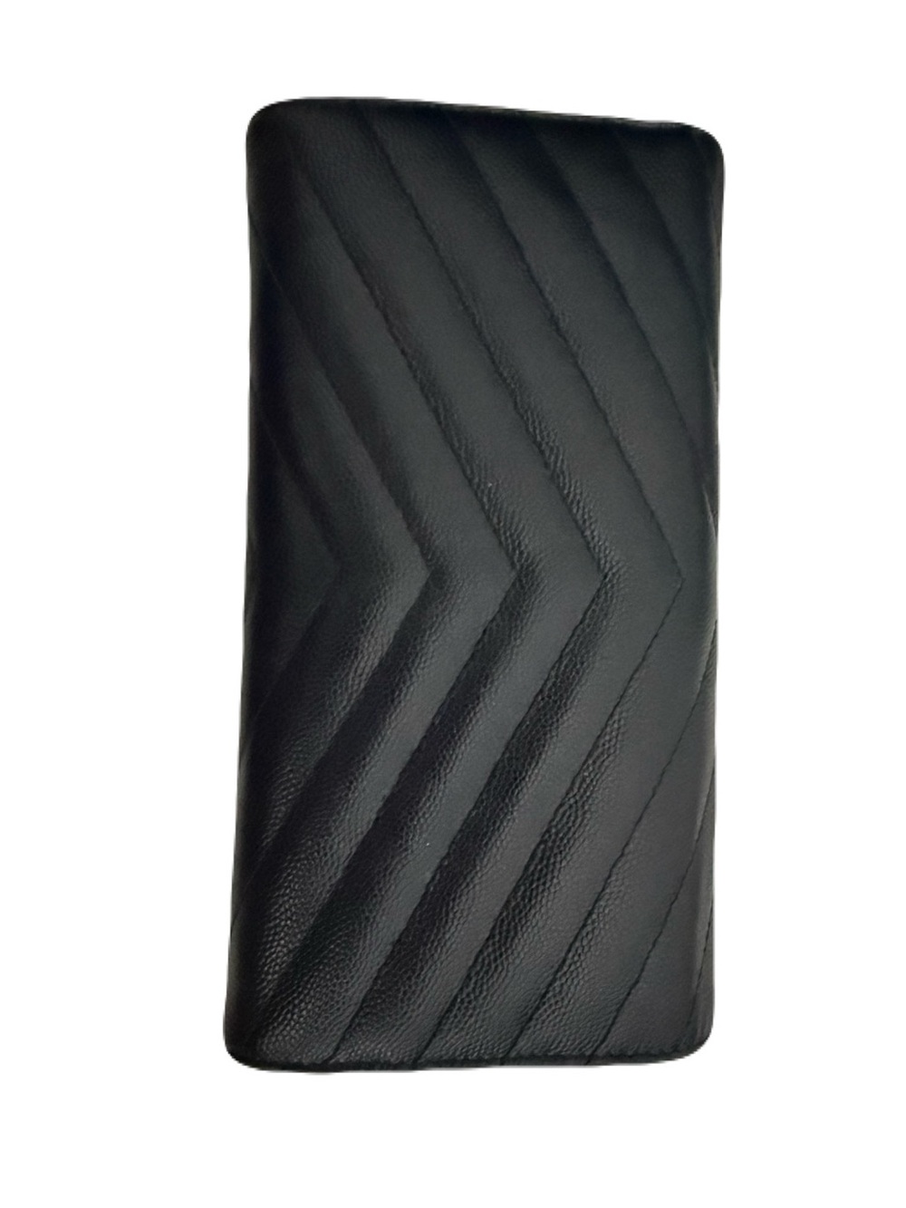 Saint Laurent Black Quilted Leather Wallet with Gold YSL Emblem - Picture 3 of 11